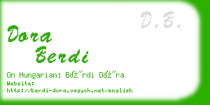 dora berdi business card